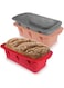 UOUYOO 3 Pack Bread pan loaf pan silicone molds for baking silicone bread loaf pan for Homemade Cakes, Breads, Meatloaf and quiche omelets
