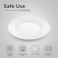 Cuisine Art Opal Glass Dinner Plate 25 cm, White (Set of 6)   Lightweight Durable Dining Plate for Everyday Meals Stackable Table Serving Plate for Home Kitchen Restaurant Use