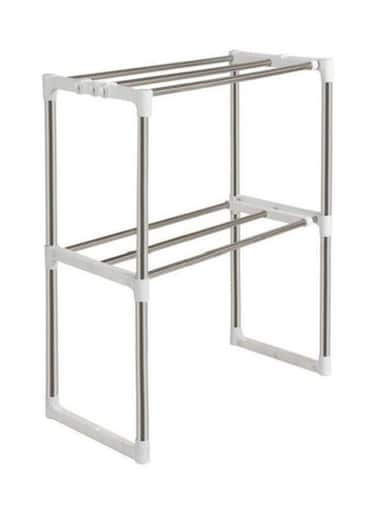 Microwave Kitchen Shelf Rack Silver 50.8cm