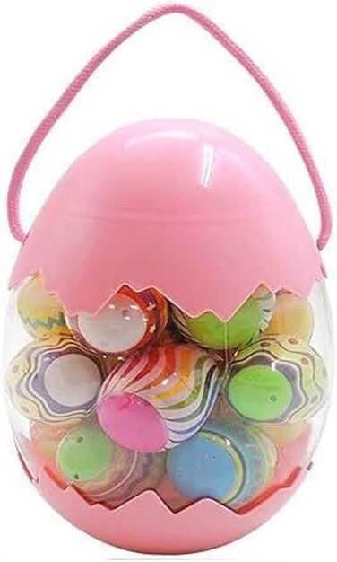 18 Pcs Prefilled Easter Eggs with Fidget Toys for Easter Egg Hunt in Large Egg-Shaped Container   Easter Decorations   Plastic Easter Eggs   Easter Party Favors, Easter Gifts for Kids