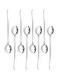 Handle Iced Tea Spoon, Coffee Spoon, Ice Cream Spoon, Stainless Steel Cocktail Stirring Spoons, Set of 8