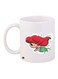 Mermaid Printed Coffee Mug White/Red/Green