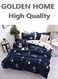 HOME 6 Piece King/Queen/Single size, duvet cover set. set includes 1 Comforter Cover, 1 Fitted Bedsheet, 4 Pillowcases