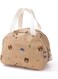 Insulated Lunch Bag for Women, Durable Lunch Box Carrier, Large Capacity Cooler Tote with Thermal Insulation, for Work, School, Picnics, Camping Trips, and Outdoor Activities (Bear Brown)