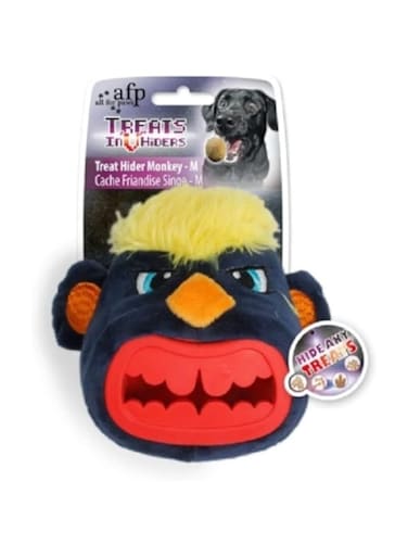 All For Paws Treat In'V'Hiders Monkey Plush Dog Toy, Medium, 2.88 Kg