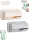 2 PCS Trash Bag Storage Box, Plastic Wall Mount Garbage Bag Dispenser, Kitchens Storage and Organization Accessories for Homes Use