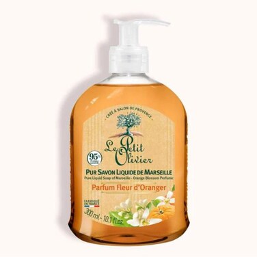 Le Petit Olivier Liquid Soap with Orange Blossom Perfume for Refreshing Cleansing - 300 ml