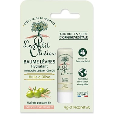 Le Petit Olivier Moisturizing Lip Balm Stick with Olive Oil for Hydration and Protection - 4 g
