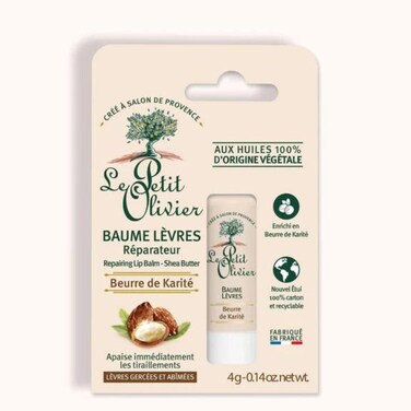 Le Petit Olivier Repair Lip Balm Stick with Shea Butter for Intensive Hydration - 4 g