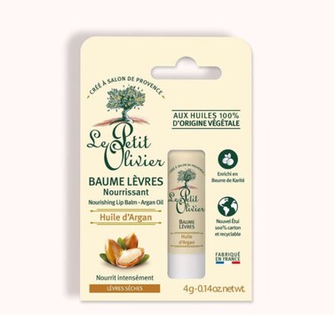 Le Petit Olivier Nourishing Lip Balm Stick with Argan Oil for Hydration and Protection - 4 g