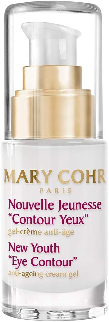 Mary Cohr New Youth Anti-Ageing Eye Contour Cream Gel, Rejuvenates &amp; Contours Eyes, For Younger Looking Appearance, With Rich Active Regenerating Ingredients For Skin, 15ml