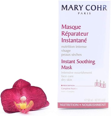 Mary Cohr Instant Soothing Face Mask, To Restore Dry Skin, Intensely Nourish Skin, Reduced Discomfort &amp; Sensations On Skin, 50ml