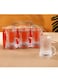 6 Pcs Tea Glass Mug Set With Handle, 235ml   Istikana Glass Sett   Coffee Mugs Premium Quality Glassware   Highly Durable   Perfect For Kahwa,Cawa,Coffee,Black Tea,Green Tea,Latte,Cappuccino-Asorted