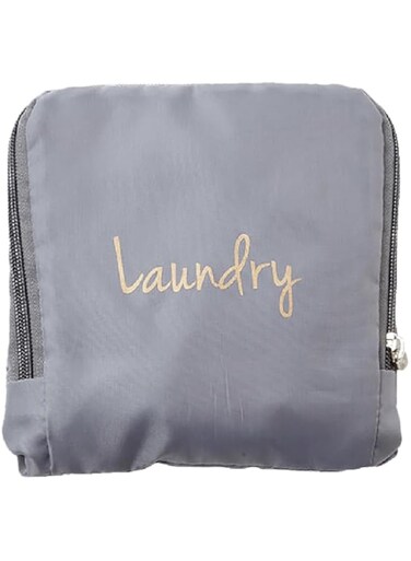 MIAMICA Neon Laundry Bag, Grey/Gold, One Size, Miamica Laundry Bag, Assorted Styles