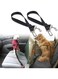 DELFINO Dog Safety Belt, Adjustable Dog Seat Belts for Car, Headrest Restraint Puppy Safety Adjustable Dog Car Seatbelts and Strong Leash Leads Accessories for Dogs Cats Pets, Black