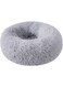 Happy Puss Pet soft bed, comfortable round bed, portable,lightweight, easy to wash. suitable for small, medium and large cats and dogs. (GREY)