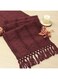 Red Table Runner With Tassels, 72 Inches Long For Fall Home Decor, Macrame Table Runner, Modern Decorations For Room Decor, Farmhouse Rusitic Table Runner For Dining Bridal Shower (11x72 Inches)