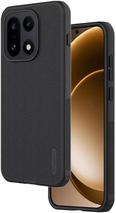Case Compatible with OnePlus 15 (6.78'' Inch) Nillkin Super Frosted Shield Pro Hard Back Soft Border (PC + TPU) Shock Absorb Cover Raised Bezel Camera Protect Black Color