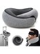 Travel Pillow, Memory Foam Travel Pillow, Memory Foam Travel Neck Pillow for Airplanes, Travel Neck Pillow, Foam Travel Pillow(Grey)