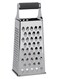 4 Sided Grater Stainless Steel Multiple Cutting Style With 4 Different Blades Dishwasher Safe Best To Grate Slice And Zest Multicolor 11x8x24.5cm