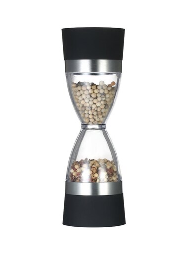 In 1 Manual Pepper Grinding Tool Black 19cm