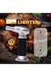 DX2584 - lighter , Charcoal Torch Lighter with Flame Black/Silver