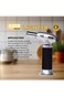 DX2584 - lighter , Charcoal Torch Lighter with Flame Black/Silver