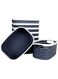 #NA SENENQU 8 Pack Plastic Storage Basket Set 24.5x17x12.5cm Home Dry Plastic Weaving Rattan Wicker Basket 5.2 Liters Bathroom Weave Bins Organizer with Handles for Desktop Kitchen Cabinet (Dark Gray)