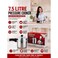7.5L Aluminum Pressure Cooker with Safety Valve, Fast Cooking, Durable, Induction Base Compatible