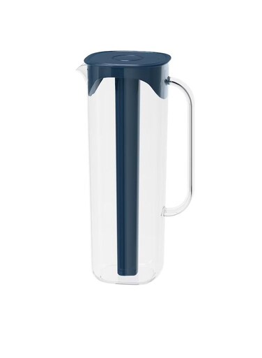 with lid, dark blue/transparent1.7 l