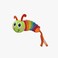 Kong Bat-A-Bout Clacks Caterpillar Cat Toy