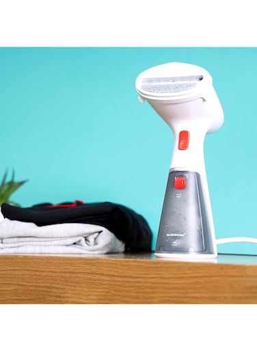 Olsenmark 1000 W Handheld Garment Steamer with 120 ml Water Tank, White, OMGS1817