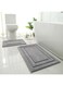 HOMEIDEAS Bathroom Rugs Sets 2 Piece Super Soft and Absorbent Non Slip Microfiber Machine Washable Bath Mat Set