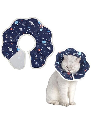 X spring Soft Cat Recovery Collar, Adjustable Cat Cone, Cat Protective Cone Collar After Surgery, for Cats and Dog After Surgery Stop Licking Use, Suitable for Neck Circumference 19-25cm