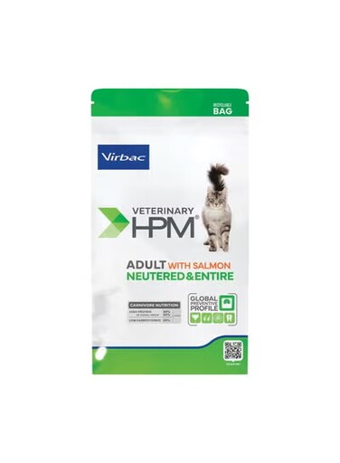 VIRBAC Veterinary HPM Adult Dry Cat Food for Neutered &amp; Entire Cats with Salmon 12kg From Varmacy