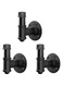 3PCS Industrial Iron Pipe Towel Hook, Wall Mounted Robe Hook Rustic Iron Pipe Bathroom Hook Vintage Style Towel Hook Farmhouse Pipe Coat Hook Heavy Duty Wall Hook Iron Pipe Coat Hook for Wall Hanging