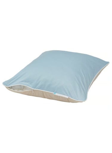 Reversible Cooling Pillow Protector, Beige/Blue, 50x80 cm