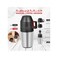 Manual Coffee Grinder with Ceramic Burr, Folding Handle &amp; 250ML Stainless Steel Cup - Portable Mill

