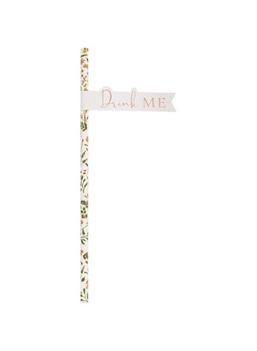 Ginger Ray Tea Party Flag Paper Straws