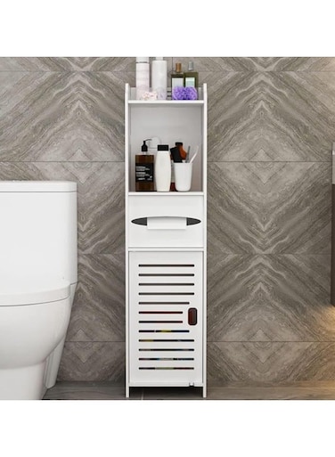 Bathroom Stand Shelf Bathroom Corner Shelve Cabinet White