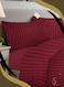 STAR Viewstar 4-Piece Luxury King Size Striped Bedding Set &acirc;&euro;&ldquo; Hotel-Inspired Soft Duvet Cover, Fitted Bed Sheet &amp; Pillow Cases - Elegant Large Size Bedsheet for Comfort