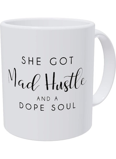 Your Wall Mad Hustle Soul Birthday For Mom And Boss Lady Mother Hustler 12 Ounces Coffee Mugs For Women By Spoil Your Wall