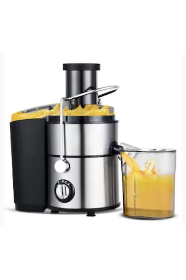 Centrifugal Juicer with Pulp Container, 75MM Wide Mouth, Multi-Function Slow Juicer, Powerful Motor