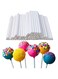 Haawooky 400 Pcs White 10cm/4in Lollipop Sticks,Cake Pop Sticks,Sucker Sticks for Cookies,Rainbow Candy,Chocolate,Cake Topper