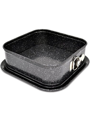PRESTIGE Granite 9" Square Springform Pan   Rectangular Roaster Pan Carbon Steel, Oven Safe   Premium Non-Stick Coating pan