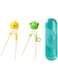 KASTWAVE Kids Training Chopsticks, Cute Animals Chopsticks Learning Chopstick Helper for Children Beginners Adults, Easy to Use, Reusable and Dishwasher Safe, 2 Pcs Kids Chopsticks with 1 Case
