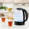 1.8L Electric Glass Kettle 1500W Fast Boil Cordless Tea Kettle with Auto Shut-Off