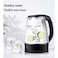 1.8L Electric Glass Kettle 1500W Fast Boil Cordless Tea Kettle with Auto Shut-Off