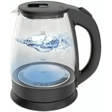1.8L Electric Glass Kettle 1500W Fast Boil Cordless Tea Kettle with Auto Shut-Off