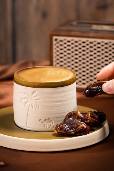 Middle East Desert Rustic Ceramic Coffee Mug   Ship of the Desert (Camel) &amp; Palm Relief   Artisanal Gift
